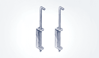 Two drop bolts