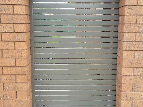 Aluminium slat gate we installed in Sydney