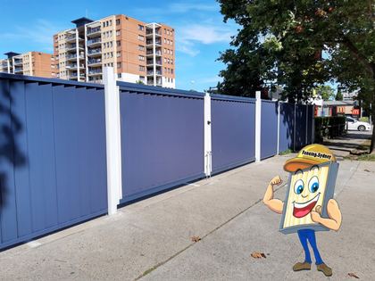 Colorbond sliding gate