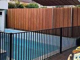 Aluminium flat top pool fencing