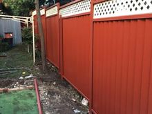 Colorbond Fence Panel with 300mm LATTICE Inserts