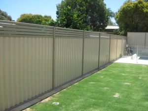 Colorbond Fencing with 300mmSlat Inserts
