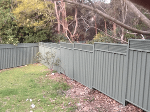 Colorbond Fence with Louvre Inserts