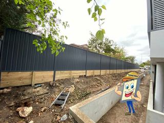 Treated pine sleeper retaining walls