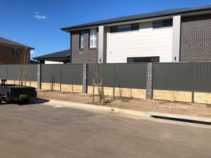 Colorbond fencing, North Kellyville