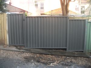 New Colorbond Fence and Colorbond Gate