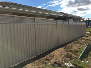 Colorbond Fence with 300mm Louvre Inserts